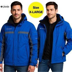 COLUMBIA ❄️ Men’s Interchangeable Ski Fleece Rain Jacket (Size X-Large)